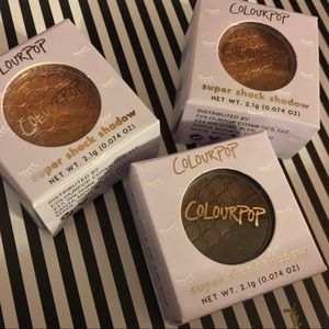 3 new Colourpop Super Shock Shadows